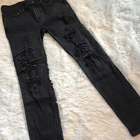 Abercrombie Kids Super Skinny Distressed Stretch Jeans 11/12 - Picture 3 of 3